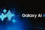 Galaxy AI logo with blue star shapes on the left and the words 'Galaxy AI' on a dark background.
